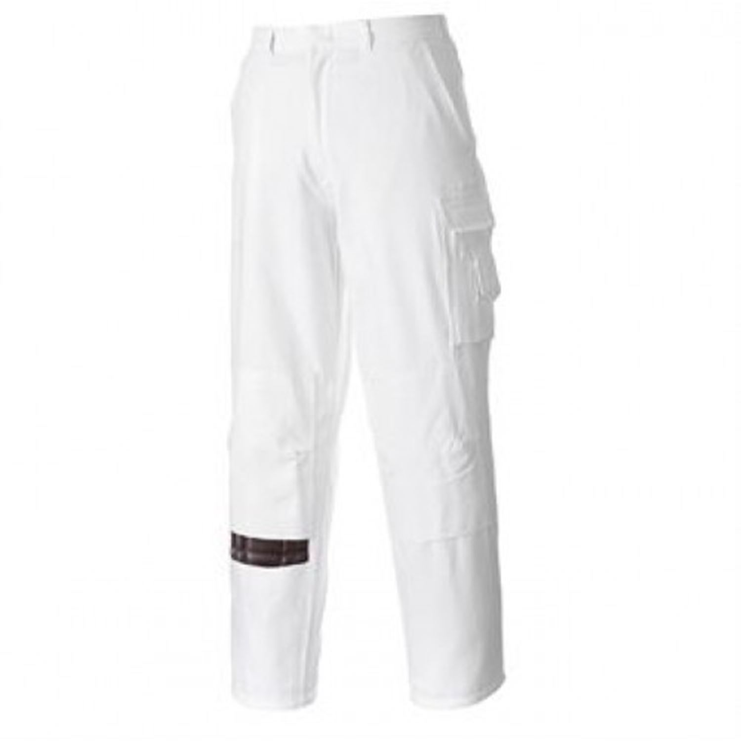 46 32 Regular Dassy Seattle Work Trousers White Grey Painters on OnBuy